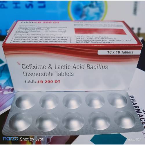 Cefixime Trihydrate & Lactic Acid Tablets