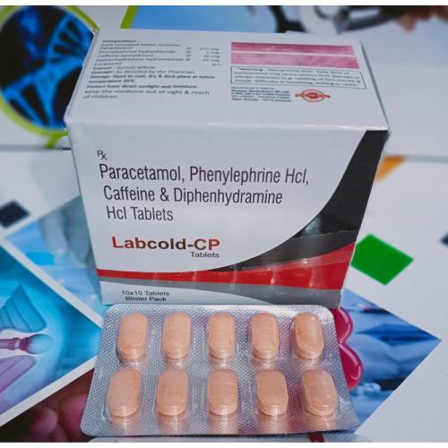 Paracetamol, Phenylephrine Hydrochloride and Diphenhydramine Tablets